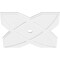 Ekena Millwork Titus Architectural Grade PVC Ceiling Medallion, 36"OD x 3"ID x 12 1/2"C x 1"P, One-Piece CMP36TS-03000 - alternate 2
